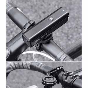 Rockbros 24610002001 polkupyörän etuvalo 1000 lm + USB-C - USB-A kaapeli - musta