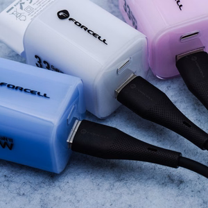 Kaapeli USB C - Lightning Forcell F-Energy PD 3A 27W Silikoninen 1 m C346 musta