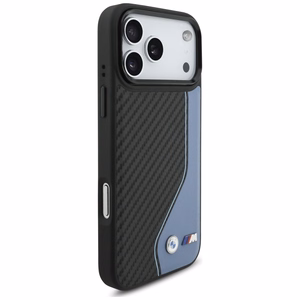 BMW M Carbon Logo MagSafe Suojakuori iPhone 17 Pro Maxille - sininen
