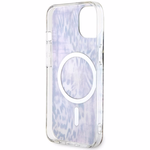 Guess Leopard MagSafe suojakuori iPhone 14:lle - vaaleanpunainen