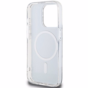 Guess IML GCube MagSafe Suojakuori iPhone 15 Pro Max:lle - musta