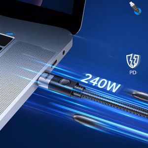Orico 240W USB-C - USB-C latauskaapeli 1,5 m (musta)