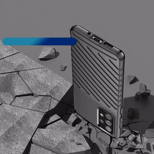 Thunder Case joustava panssaroitu suojus Samsung Galaxy A73 musta