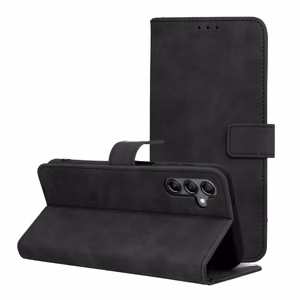 Flip-suojakuori Samsung A14 4G / A14 5G:lle Tender Book musta
