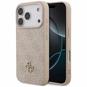 Guess 4G Small Classic Logo MagSafe -suojakuori iPhone 18 Pro / 17 Pro – vaaleanpunainen