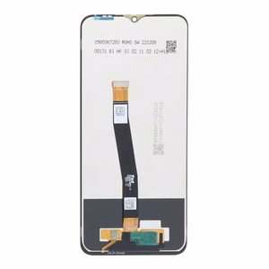 Näyttö Samsung A226 A22 5G kosketuslasilla musta ORG