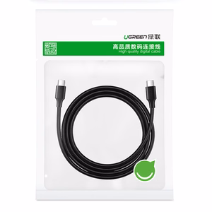 Ugreen US286 USB-C - USB-C 3A 480 Mb/s -kaapeli, 3 m, musta