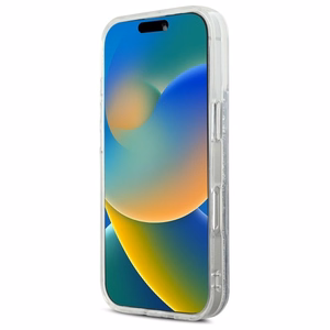 Karl Lagerfeld Suojakuori iPhone 16 Pro Max 6.9 KLHMP16XLGKCSGH Läpinäkyvä Kova Liquid Glitter Karl ja Choupette Head MagSafe