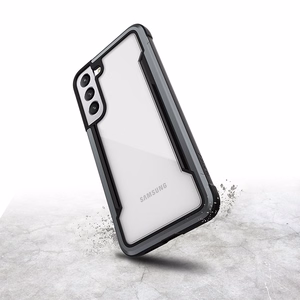 X-Doria Raptic Shield Pro suojakuori Samsung Galaxy S22+ 5G -laitteelle, antimikrobisella suojalla, musta