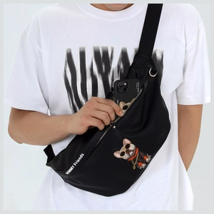 Nimmy Crossbody Glasses Cool Cat olkalaukku - harmaa