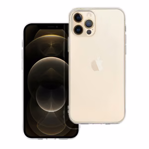 Läpinäkyvä Suojakuori iPhone 12 PRO:lle 2 mm (kameransuoja)