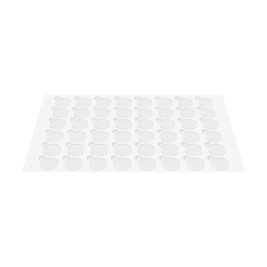Rebel läpinäkyvät pyöreät kaksipuoliset tarrat, 10 mm