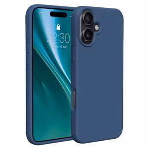 Etteri Silikoninen Suojakuori iPhone 16 Plus 6,7:lle tummansininen