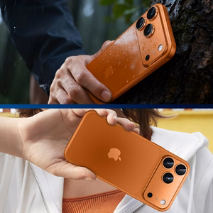 Karkaistu lasi Tel Protect 95% AR+AF, täysmetallinen kamerasuoja iPhone 17 Pro Max -kameralle, hopeinen (kamerasaareke)