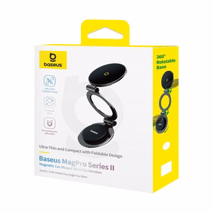 Puhelinteline Baseus MagPro Series II Magneettinen autoteline tarttuva versio musta C40172900121-00