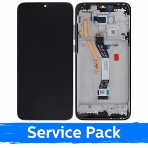 LCD Näyttö yhteensopiva Xiaomi Redmi Note 8 Pro kehyksellä / musta / (Service Pack)