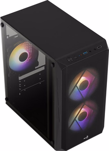 Aerocool CS107V2 musta Mini Tower tietokonekotelo