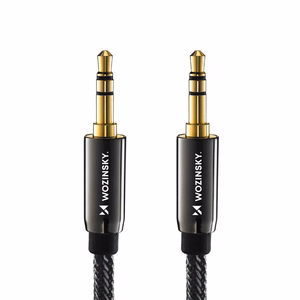 Wozinsky yleinen mini jack kaapeli 2x AUX kaapeli 2 m musta