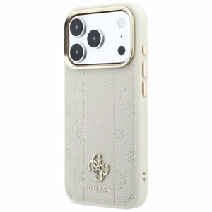 Guess Stripe Peony 4G Logo MagSafe suojakuori mallille iPhone 18 Pro / 17 Pro – väri: beige