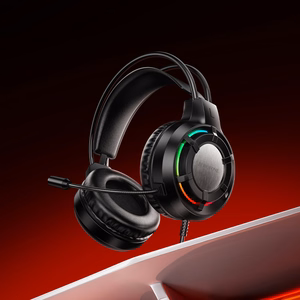 Borofone Headphones BO112 Wave gaming with microphone black