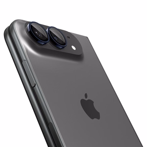 Spigen Optik Pro Glas.tR EZ Fit 2-Pack Tempered Glass Camera Screen Protector for iPhone Duo - Navy Blue