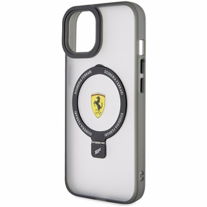 Ferrari Ring Stand 2023 Collection MagSafe suojakuori iPhone 15 Plus / 14 Pluslle - läpinäkyvä