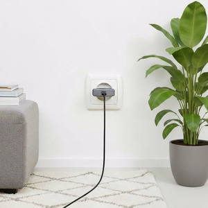 Puhelinlaturi Forcell F-Energy Ultra Slim GaN III USB C PD QC4.0 3A 25W B125101-E musta