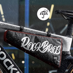 Rockbros G008 Flash Journey kolmion muotoinen polkupyörän rungon laukku XL 1.9 l - musta ja punainen
