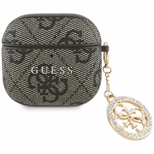 Guess 4G Strass Charm Case for AirPods 4 - Brown