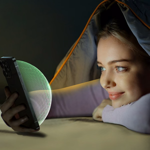 Joyroom Knight Vihreä lasi iPhone 14 Plus -puhelimelle, jossa on koko näytön sininen valosuodatin (JR-G03)