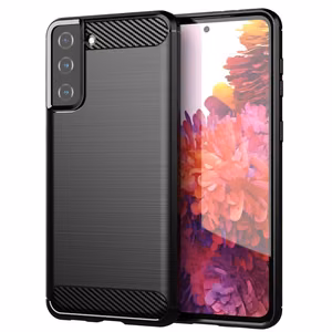 Carbon Case Joustava kansi TPU Asia Samsung Galaxy S21+ 5G (S21 Plus 5G) musta