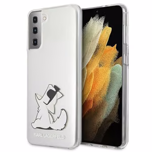 Karl Lagerfeld Choupette Fun Kotelo Samsung Galaxy S21+ - läpinäkyvää