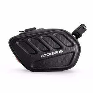Rockbros C61 polkupyörän satulalaukku älykkäällä takavalolla 0.45L - musta