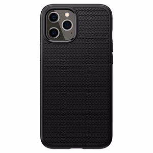 Spigen Liquid Air -kotelo iPhone 12 / iPhone 12 Pro - Matta musta