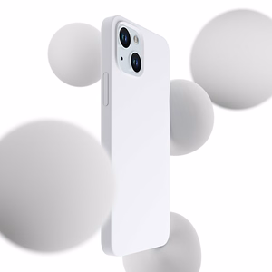 3mk Hardy Silikoninen MagCase iPhone 15:lle - valkoinen ja hopeinen