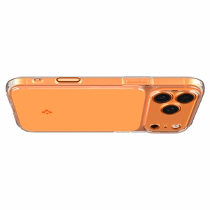 Spigen Thin Fit MagSafe Suojakuori iPhone 17 Pro:lle - Läpinäkyvä Oranssi