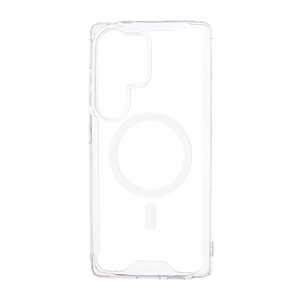 Clear Corner Case MagSafe-tuella Samsung Galaxy S25 Edge:lle - läpinäkyvä