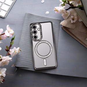 Bling MagSafe suojakuori Samsung Galaxy S25 FE musta