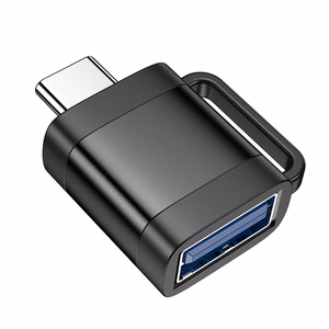 Hoco UA31C - OTG-sovitin USB-C - USB-A 3A (musta)