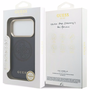 Guess Perforated 4G MagSafe Suojakuori iPhone 17 Pro Max:lle - Sininen