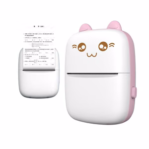 HURC9 Bluetooth Thermal Printer Mini Kitty with App - Pink