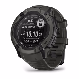 Garmin Instinct 2X Solar digitaalinen GPS-älykello, 2,79 cm (1,1"), MIP, 50 mm, 176 × 176 pikseliä, kosketusnäyttö, grafiitti, satelliitti-GPS