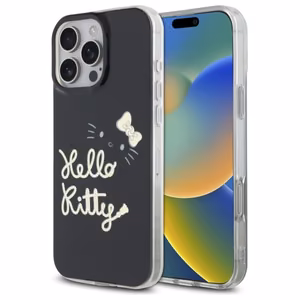 Hello Kitty IML Golden Diva MagSafe Suojakuori iPhone 16 Pro Max:lle - musta