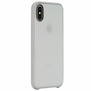 Incase Pop suojakuori laitteelle iPhone X, läpinäkyvä ja liuskeenharmaa