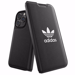 Adidas OR Booklet Case BASIC iPhone 14 Pro 6.1 musta/musta valkoinen 50182