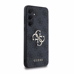Guess 4G Big Metal Logo Suojakuori Samsung Galaxy A35:lle - musta