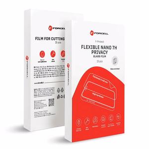 Hybridi nano lasikalvo leikkuukoneelle Forcell F-Protect Flexible NANO 7H PRIVACY 196 x 125 mm 25 kpl
