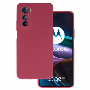 Silicone Lite Suojakuori Motorola Edge 30:lle - viininpunainen