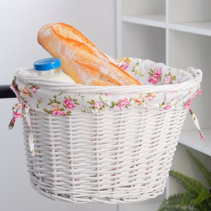 Pajukori kuvioidulla kankaalla FSBKT-037-1 valkoinen