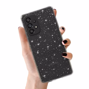Crystal Glitter Suojakuori Samsung Galaxy A23 4G / 5G:lle hopeinen